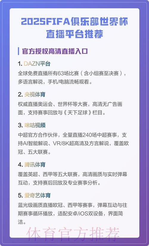 高清世界杯直播网站推荐